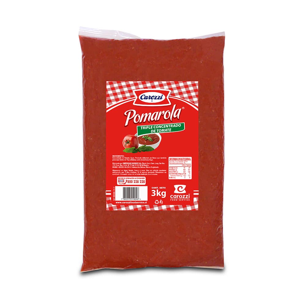TRIPLE CONCENTRADO DE TOMATE CAROZZI